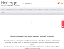 Tablet Screenshot of heritagephotoalbums.co.uk